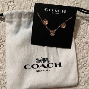 ⭐️⭐️⭐️Coach earring, necklace set